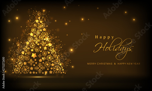 Concept of greeting card, poster and banner for Christmas.