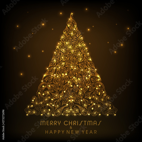 Poster and banner for Christmas and New Year.