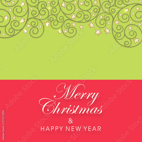 Poster, banner and card for New Year and Merry Christmas.