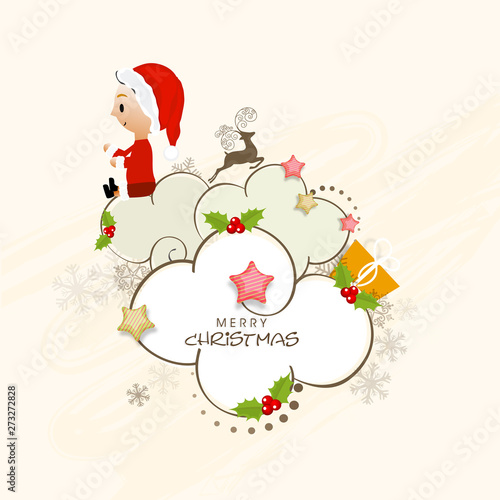 Poster and banner for Merry Christmas.