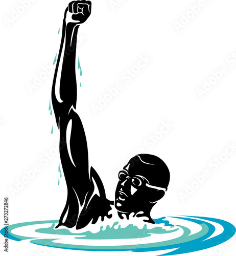 Winner Male Swimmer