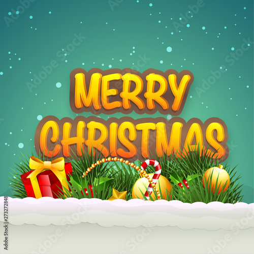 Poster and banner for Merry Christmas.