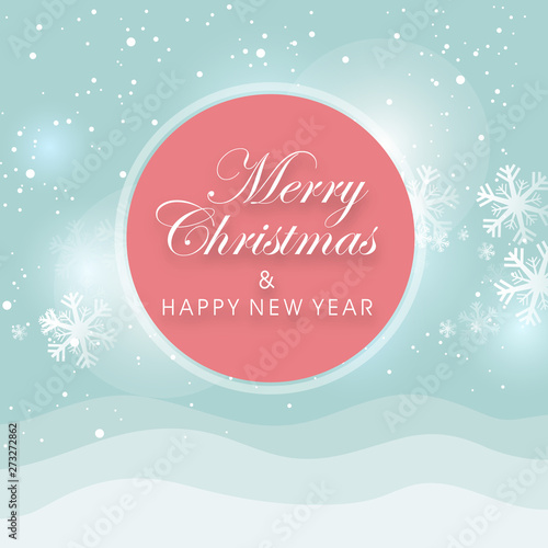 Tag, label and sticker for Merry Christmas and New Year.