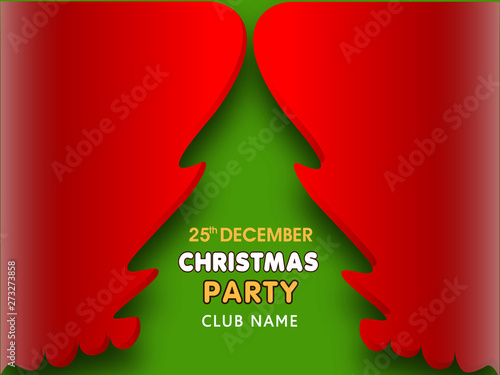Flyer, template and brochure for Christmas Party.