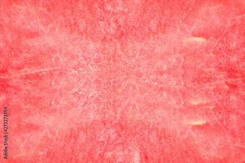 Texture of the huge ripe piece of watermelon