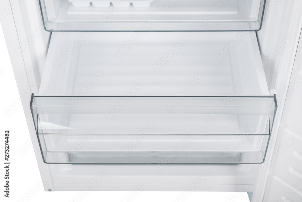 Refrigerator Isolated on White Background. Modern Kitchen and Domestic Major Appliances Refrigerator Isolated on White Background. Modern Kitchen and Domestic Major Appliances