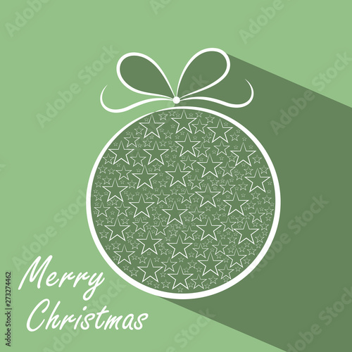 Merry Christmas celebration with christmas ball.