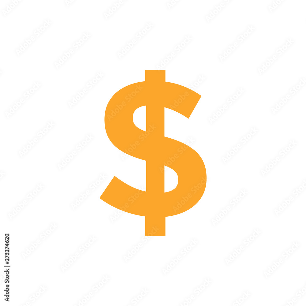 USD currency icon design template vector illustration isolated USD currency icon design template vector illustration isolated