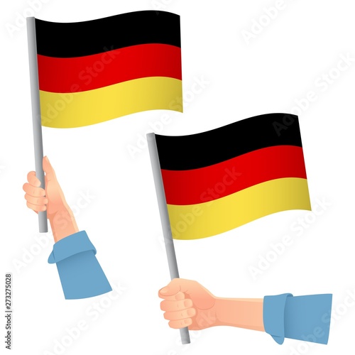 Germany flag in hand icon