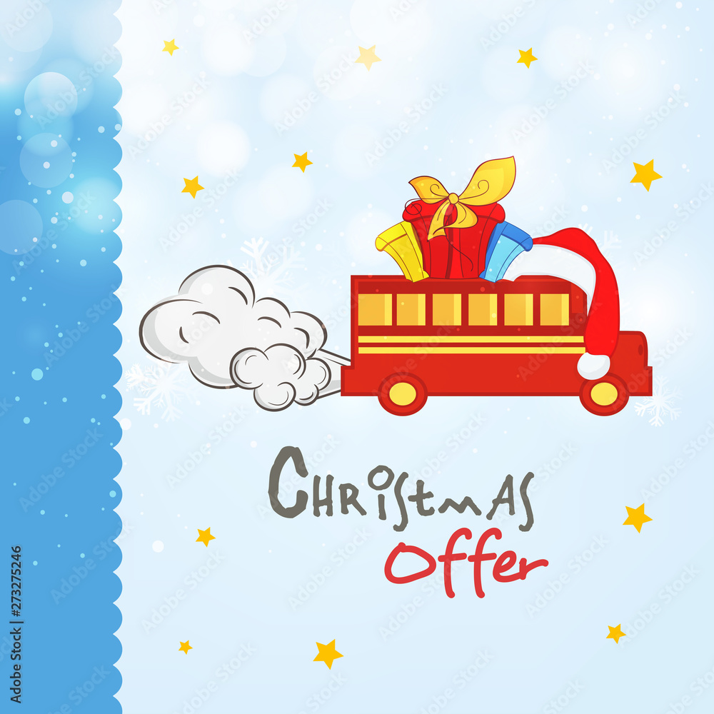 Poster or banner for Christmas offer.