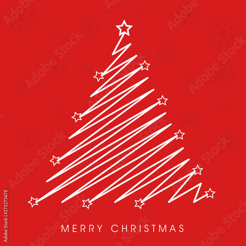 Merry Christmas celebration concept with x-mas tree.
