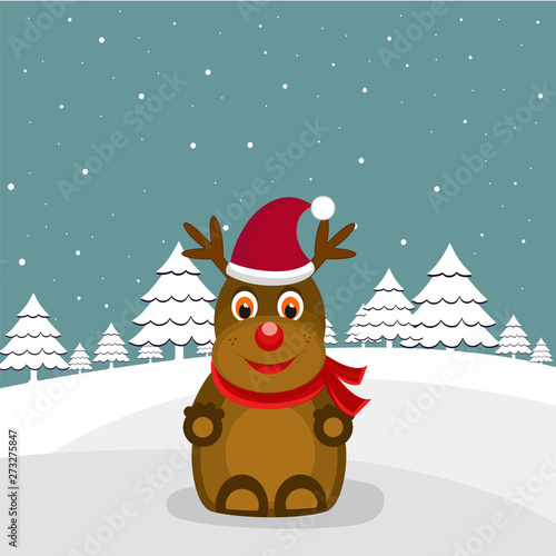 Celebration of Christmas Day with devil.