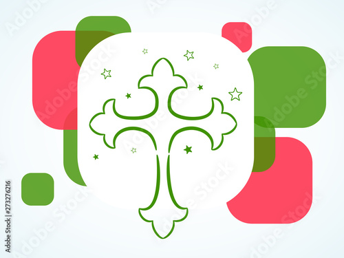Christmas Day celebration with holy sign.