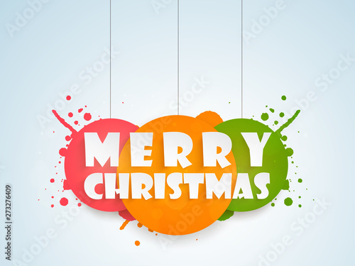 Poster, banner and card for Merry Christmas.