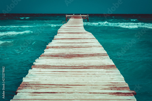 Molo w Alcudia. Majorka Hiszpania.