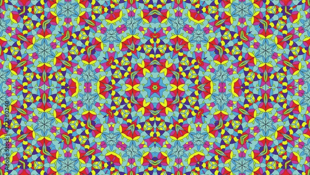 Colorful looping kaleidoscope sequence. Abstract motion graphics background Colorful looping kaleidoscope sequence. Abstract motion graphics background