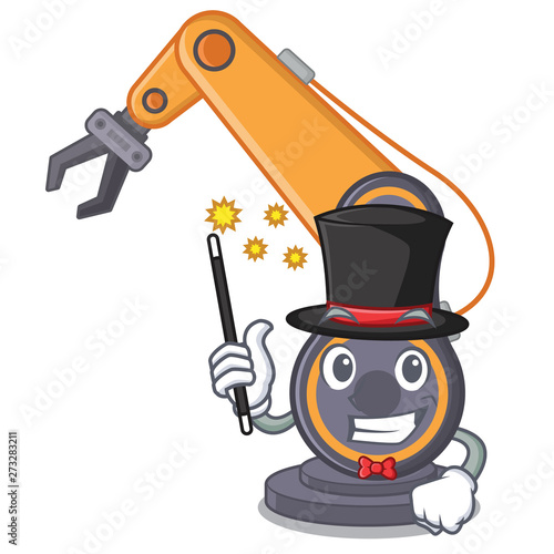 Magician industrial robotic hand in the cahracter