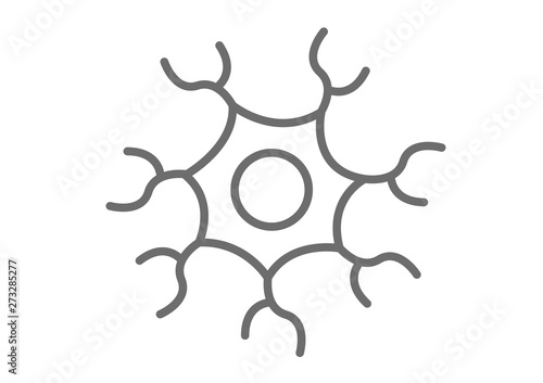 nerve cell icon vector