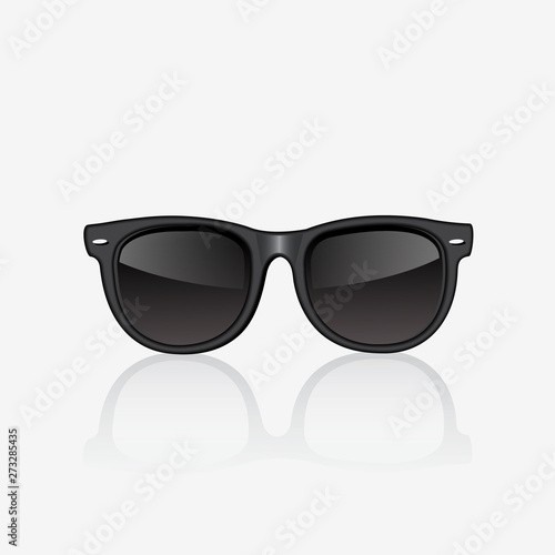 Black sunglasses - vector illustration - Vector