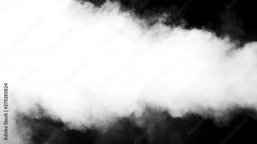 White clouds of vapor smoke are isolated on a black background. Gas explodes, swirl and dances in space. A magic fog dust texture effect that can be used by overlay and changing their transparency. White clouds of vapor smoke are isolated on a black background. Gas explodes, swirl and dances in space. A magic fog dust texture effect that can be used by overlay and changing their transparency.