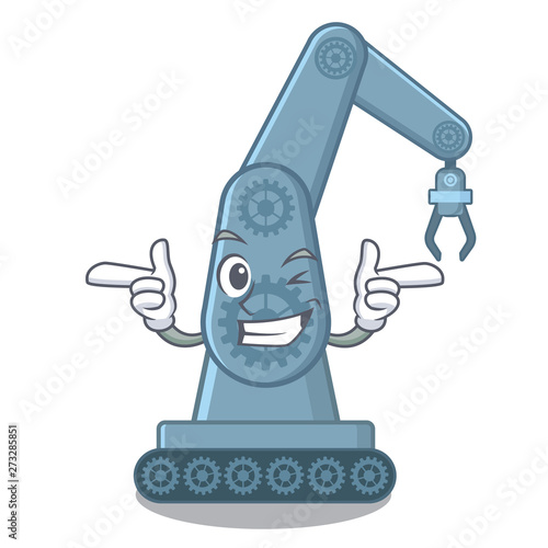 Wink mechatronic robotic arm in mascot shape