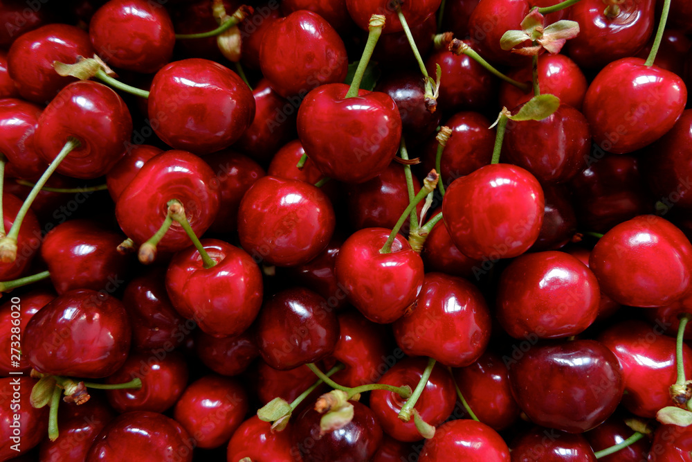 close up of ripe cherry texture as background close up of ripe cherry texture as background