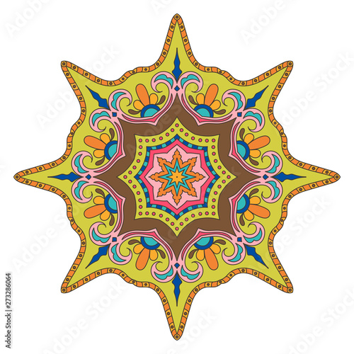 Photos Bright Colored Mandala
