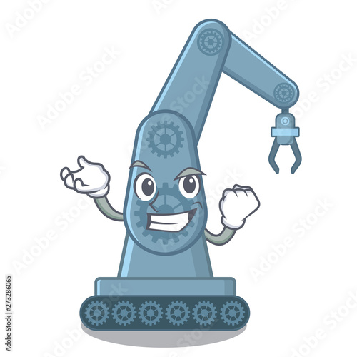 Successful mechatronic robotic arm in mascot shape