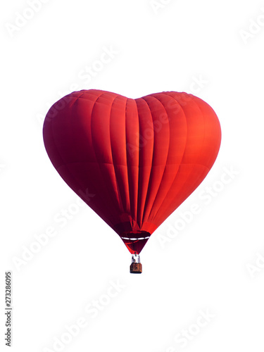 Hot air balloon  isolated on white background.
