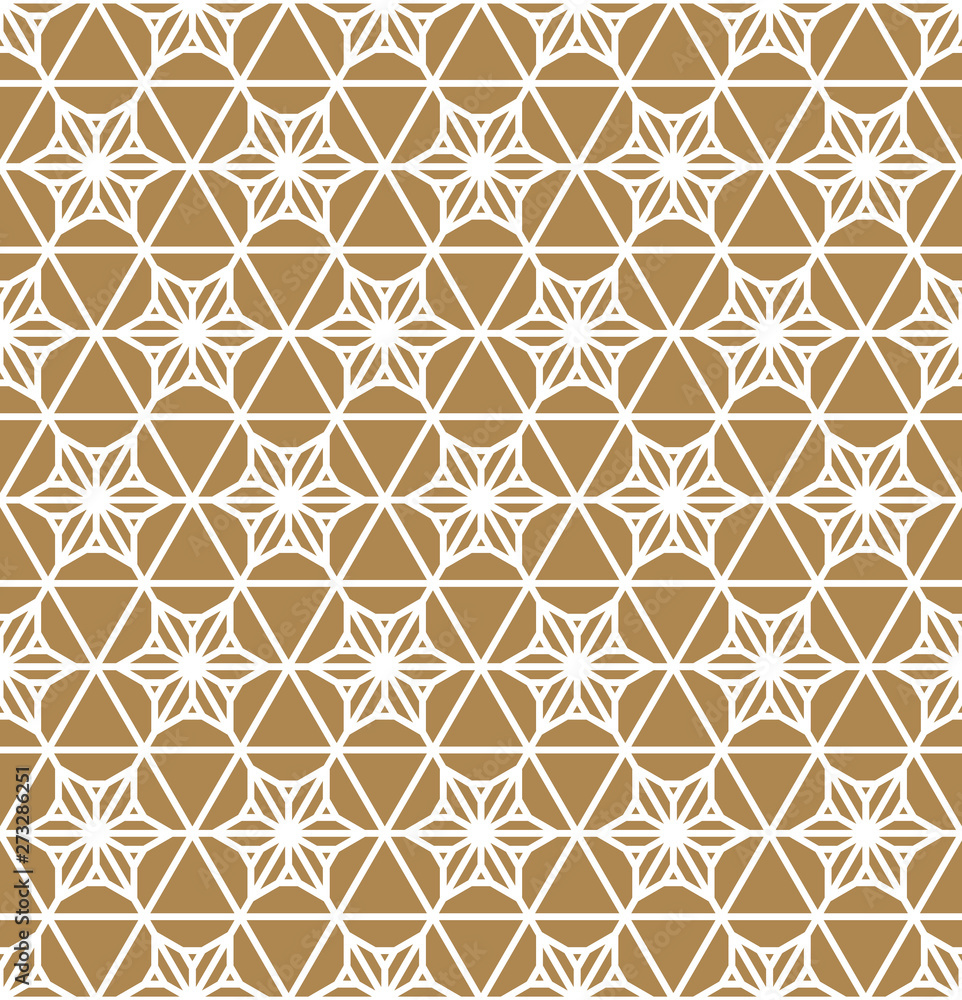 Seamless geometric pattern based on japanese ornament kumiko .