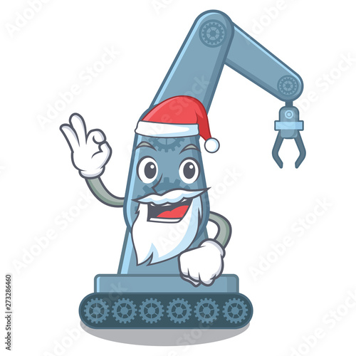 Santa toy mechatronic robot arm cartoon shape
