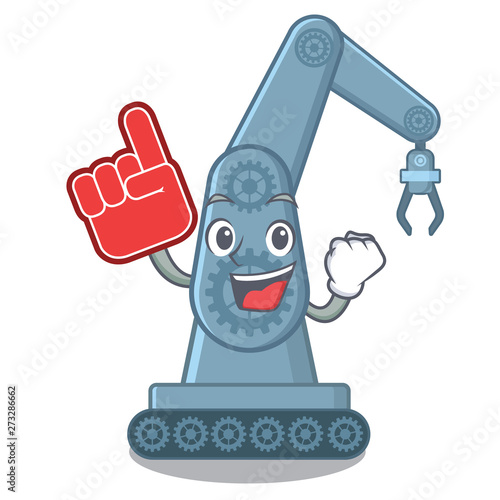 Foam finger toy mechatronic robot arm cartoon shape