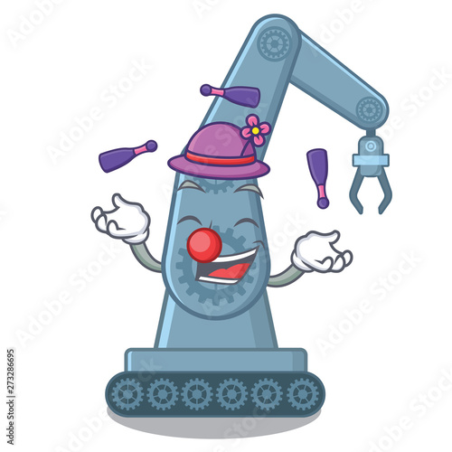 Juggling toy mechatronic robot arm cartoon shape