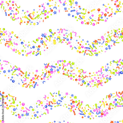 Sweet confetti seamless pattern