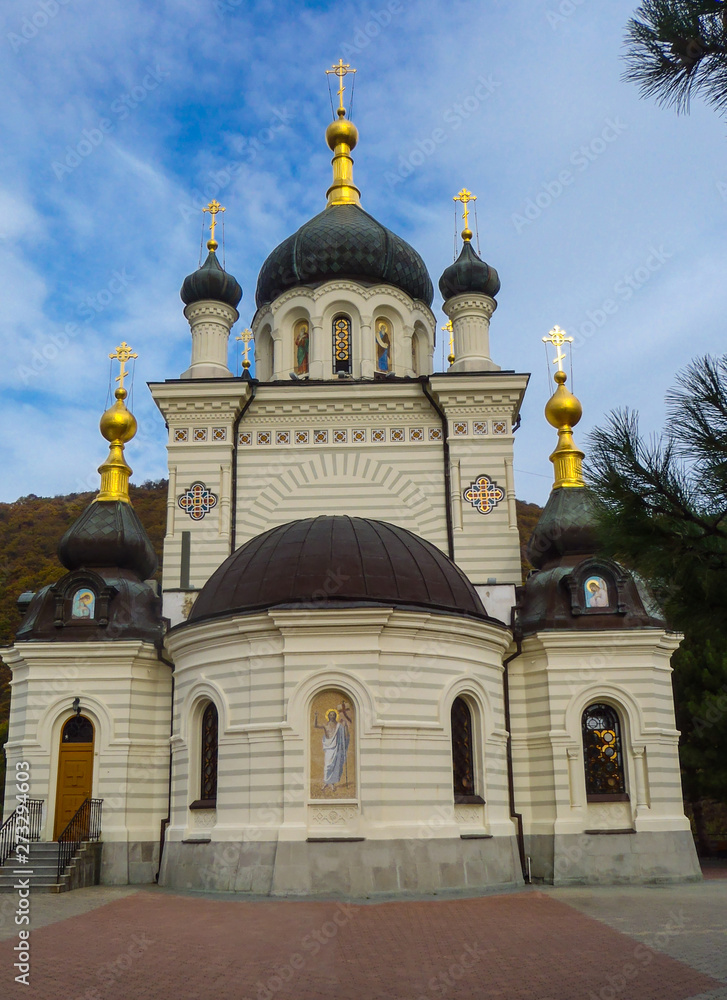 Foros Church (Church of Christ's Resurrection) near Baidarsky Pass in Crimea Foros Church (Church of Christ's Resurrection) near Baidarsky Pass in Crimea