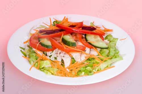 Vegetables mixed chinese salad bowl