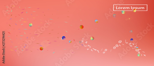 Creative abstract ultra wide space background 