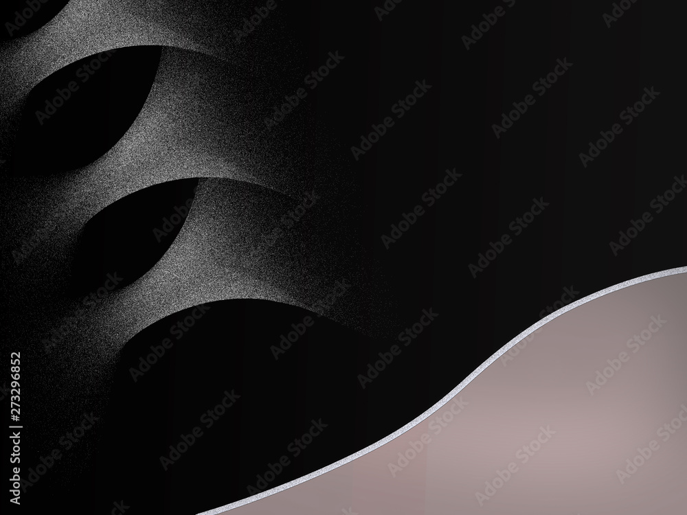 Dark black to brown illustration with three markings to the top left corner and separated by a wave line leaving plenty of copy space. . Dark black to brown illustration with three markings to the top left corner and separated by a wave line leaving plenty of copy space. .