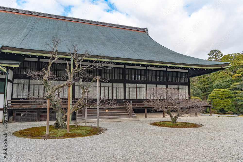 京都仙洞御所 南庭と御常御殿