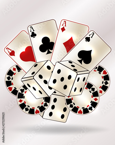 Casino poker vip card, vector illustration
