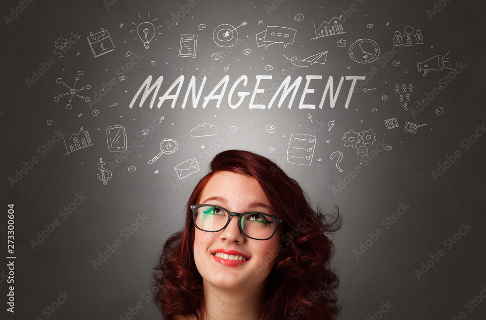 Pretty girl with business task schedule concept
Pretty girl with business task schedule concept