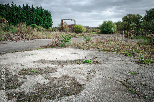 Brownfield land, site of former chemical factory recently demolished