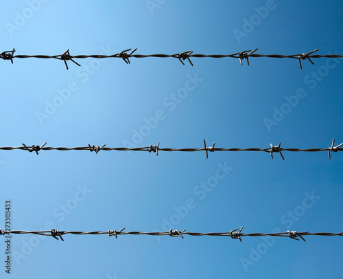 barbed wire lines