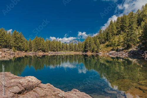 Lake Azzurro in italian alps Madesimo photo