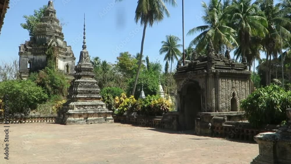 Peace and tranquillity in a temple's backyard surrounded by nature Peace and tranquillity in a temple's backyard surrounded by nature