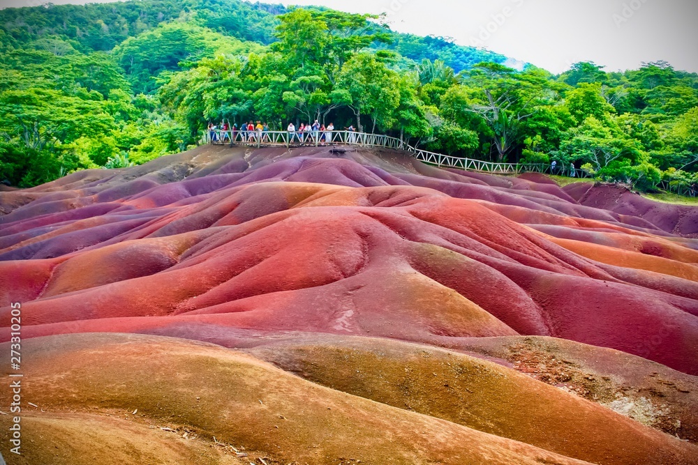 Samolepka 7 coloured Earth in Mauritius