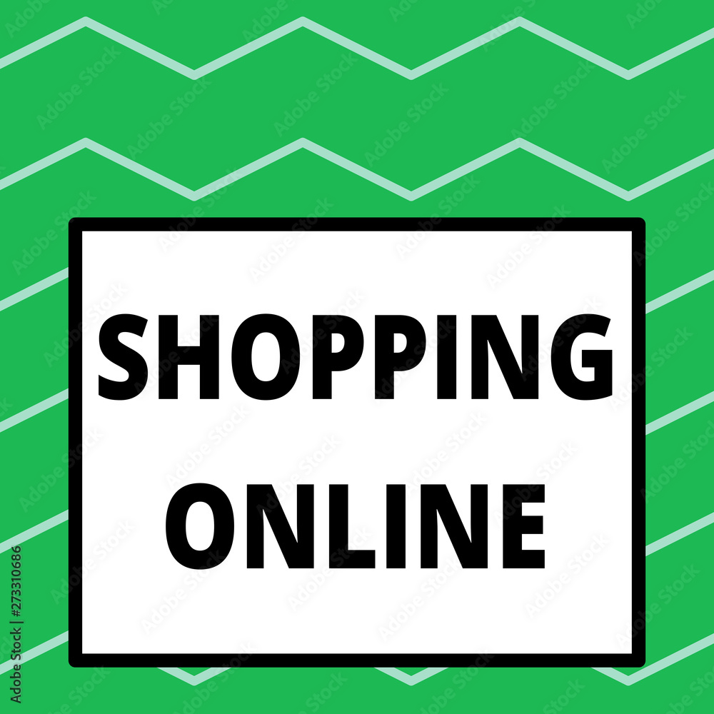 Writing note showing Shopping Online. Business photo showcasing buying you want through internet website then deliver it Big square background inside one thick bold black outline frame. Writing note showing Shopping Online. Business photo showcasing buying you want through internet website then deliver it Big square background inside one thick bold black outline frame.