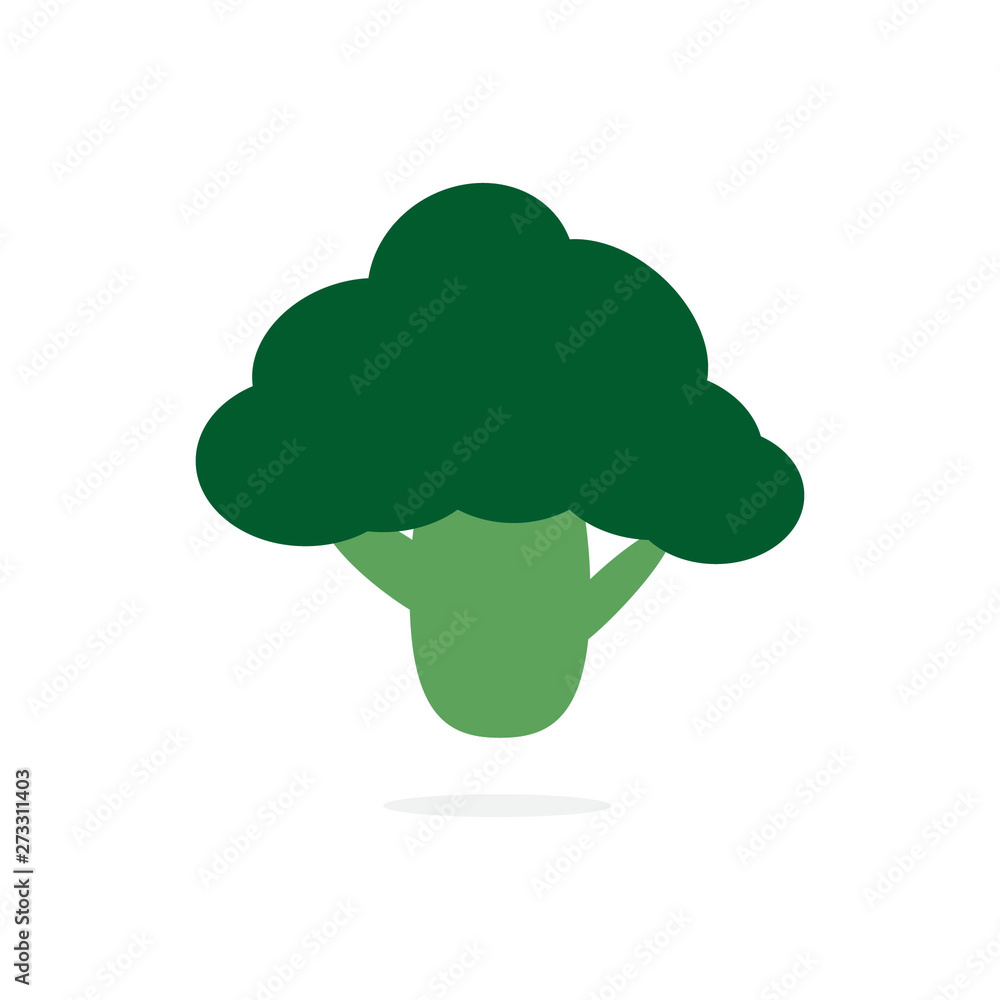 Broccoli cut. Organic food concept. Vector illustration. Broccoli cut. Organic food concept. Vector illustration.