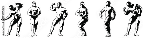 athlete bodybuilder. sport. The development of muscle. Healthy lifestyle