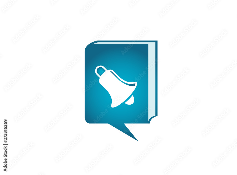 Bell ring for logo design illustration in chat icon Bell ring for logo design illustration in chat icon